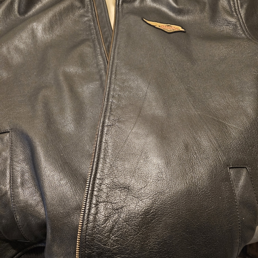 Men's Black Leather Harley Davidson Jacket